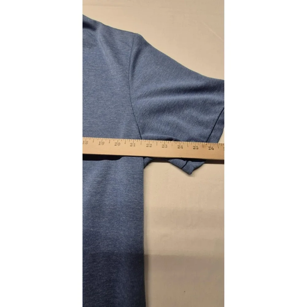 Adidas Golf‎ men's blue sports polo gray Logo sz. XL